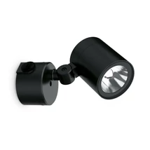 Aplica de perete exterior Ideallux O-ZONE AP metal, sticla, negru, transparent, LED, 13W, 1150lm, 3000K, IP66 - 337548