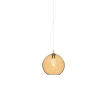 Pendul Ideallux NEMO SP1 D20 AMBRA metal, sticla, chihlimbar, E27 - 339047