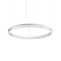 Pendul IdealLux CROWN metal, acril, alb, transparent, LED, 43W, 3000K, 4300Lm - 339146