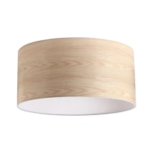 Abajur Ideallux SET UP PARALUME CILINDRO D90 LEGNO textil, lemn - 339276
