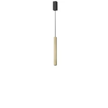 Pendul Ideallux ULTRATHIN SP D040 SQUARE ON-OFF OTTONE metal, alama, LED, 11.5W, 1150lm, 3000K - 339740