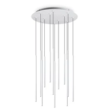 Pendul Ideallux FILO SP12 BIANCO metal, alb, LED, 19W, 2050lm, 2700K - 341088