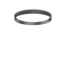 Plafoniera Ideallux FLY PL D45 NERO metal, negru, LED, 26W, 3300lm, 2700K, IP40 - 341170