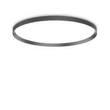 Plafoniera Ideallux FLY PL D90 NERO metal, negru, LED, 68W, 8000lm, 2700K, IP40 - 341217