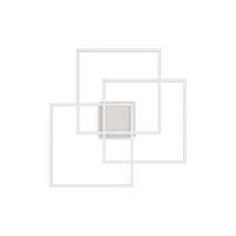 Plafoniera Ideallux FRAME PL QUADRATO BIANCO metal, plastic, alb, opal, LED, 33W, 3800lm, 2700K - 341316