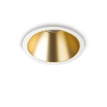 Spot incastrabil Ideallux GAME TRIM ROUND 20W WH GD metal, alb, auriu, LED, 20W, 2100lm, 2700K, IP40 - 341392
