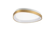 Plafoniera Ideallux GEMINI PL D042 ON-OFF OTTONE metal, plastic, alama, opal, LED, 24W, 2300lm, 2700K - 341453