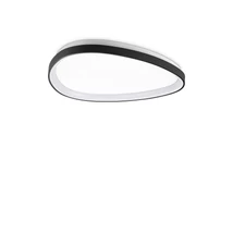 Plafoniera Ideallux GEMINI PL D061 ON-OFF NERO metal, plastic, negru, opal, LED, 30W, 3300lm, 2700K - 341477