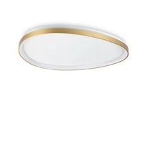 Plafoniera Ideallux GEMINI PL D081 ON-OFF OTTONE metal, plastic, alama, opal, LED, 42W, 4150lm, 2700K - 341514