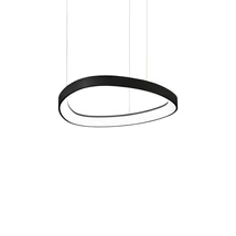 Pendul Ideallux GEMINI SP D042 ON-OFF NERO metal, plastic, negru, opal, LED, 36W, 4000lm, 2700K - 341538