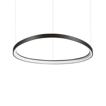 Pendul Ideallux GEMINI SP D081 ON-OFF NERO metal, plastic, negru, opal, LED, 56W, 6200lm, 2700K - 341590