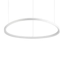 Pendul Ideallux GEMINI SP D105 ON-OFF BIANCO metal, plastic, alb, opal, LED, 78W, 8500lm, 2700K - 341613