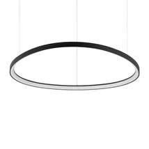 Pendul Ideallux GEMINI SP D105 ON-OFF NERO metal, plastic, negru, opal, LED, 78W, 8500lm, 2700K - 341620