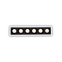 Spot incastrabil Ideallux LIKA FI SLIM 10W WH metal, alb, negru, LED, 10W, 1200lm, 4000K - 341675