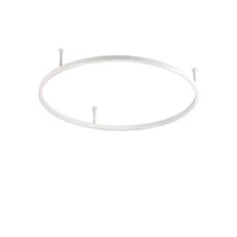Plafoniera Ideallux ORACLE SLIM PL D070 ROUND ON-OFF WH metal, plastic, alb, opal, LED, 37W, 4350lm, 4000K - 341958