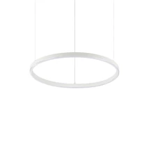 Pendul Ideallux ORACLE SLIM SP D050 ROUND ON-OFF WH metal, plastic, alb, opal, LED, 29W, 2850lm, 2700K - 342016