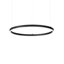 Pendul Ideallux ORACLE SLIM SP D070 ROUND DALI BK metal, plastic, negru, opal, LED, 40W, 4450lm, 4000K - 342061