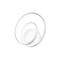 Aplica de perete Ideallux OZ AP ON-OFF BIANCO metal, alb, LED, 26W, 2450lm, 2700K - 342221