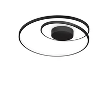 Plafoniera Ideallux OZ PL ON-OFF NERO metal, negru, LED, 47W, 5500lm, 4000K - 342320