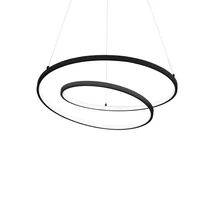 Pendul Ideallux OZ SP D60 ON-OFF NERO metal, negru, LED, 47W, 5500lm, 4000K - 342382