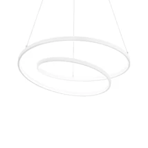 Pendul Ideallux OZ SP D80 ON-OFF BIANCO metal, alb, LED, 52W, 5800lm, 2700K - 342405