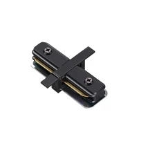 Accesoriu pentru sistem cu sina Ideallux LINK 1-PHASE RECESSED LINEAR CONNECTOR BK plastic, negru - 342856