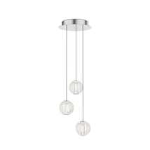 Pendul Ideallux DIAMOND SP3 metal, acril, crom, transparent, LED, 15W, 1400lm, 3000K - 343464
