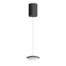 Pendul Ideallux MAPA MINI MSP1 BIG NERO metal, sticla, negru, satinat, LED, 4W, 400lm, 3000K - 343648