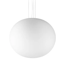 Pendul IdealLux COTTON metal, sticla, alb, E27 - 344591