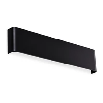 Aplica de perete Ideallux DELTA AP D041 NERO metal, plastic, negru, opal, LED, 14W, 1650lm, 4000K - 345208