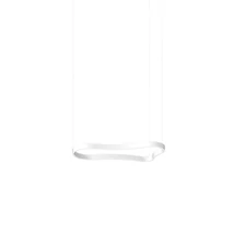 Pendul Ideallux WAVES-1 SP BIANCO metal, alb, LED, 37W, 5000lm, 3000K - 345239