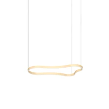 Pendul Ideallux WAVES-2 SP ORO metal, auriu, LED, 45W, 6350lm, 3000K - 345253