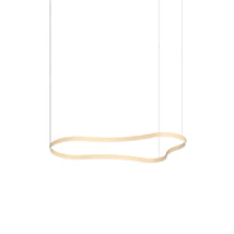 Pendul Ideallux WAVES-3 SP ORO metal, auriu, LED, 54W, 7500lm, 3000K - 345284