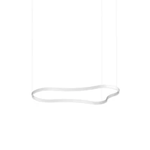 Pendul Ideallux WAVES-3 SP BIANCO metal, alb, LED, 54W, 7500lm, 3000K - 345291