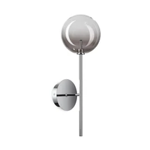 Aplica de perete Ideallux EQUINOXE AP1 FUME' SFUMATO metal, sticla, crom, fumuriu, G4 - 345338