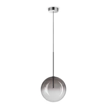 Pendul Ideallux EQUINOXE SP1 D25 FUME' SFUMATO metal, sticla, crom, fumuriu, G4 - 345376