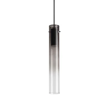 Pendul Ideallux FLAM SP SFUMATO metal, sticla, negru, fumuriu, LED, 10W, 900lm, 3000K - 345512