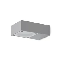 Aplica de perete exterior Ideallux SIRIO AP1 GRIGIO metal, sticla, gri, transparent, GX53, IP65 - 345611