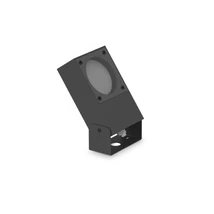 Lampa decorativa exterior Ideallux SIRIO PR1 NERO metal, sticla, negru, transparent, GX53, IP65 - 345659