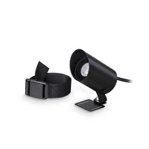 Aplica de perete exterior Ideallux KOALA AP 7W metal, sticla, negru, transparent. LED, 7W, 630lm, 3000K, IP65 - 345666