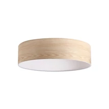 Abajur Ideallux SET UP PARALUME SLIM D70 H18 LEGNO textil, lemn - 346021