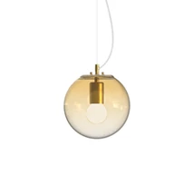 Pendul Ideallux MAPA CLEAR SP1 D20 AMBRA metal, sticla, chihlimbar, E27 - 346540