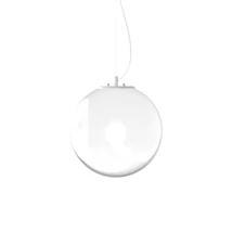 Pendul Ideallux MAPA CLEAR SP1 D30 OPAL metal, sticla, crom, E27 - 346601