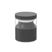 Lampadar exterior Ideallux BOEING PT H015 NERO metal, plastic, negru, transparent, LED, 14W, 1700lm, 3000K, IP65 - 346670