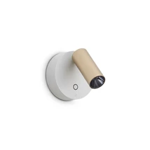 Aplica de perete IdealLux ELF metal, alb, auriu,  LED, 3W, 3000K, 220Lm - 347493