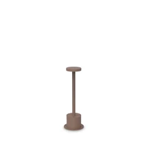 Lampadar exterior Ideallux TOFFEE PT D080 H025 COFFEE metal, cafenea, LED, 8W, 800lm, 3000K, IP65 - 347752