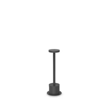 Lampadar exterior Ideallux TOFFEE PT D080 H025 NERO metal, negru, LED, 8W, 800lm, 3000K, IP65 - 347769