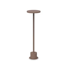 Lampadar exterior Ideallux TOFFEE PT D160 H050 COFFEE metal, cafenea, LED, 11W, 1200lm, 3000K, IP65 - 347844