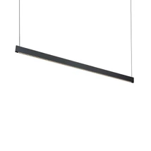 Pendul Ideallux STEEL SLIM WIDE 1200 MM 3000K BK metal, negru, LED, 35W, 4000lm, 3000K - 348384