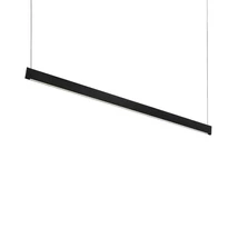 Pendul Ideallux STEEL SLIM ACCENT 1200 MM 3000K BK metal, negru, LED, 35W, 4000lm, 3000K - 348391
